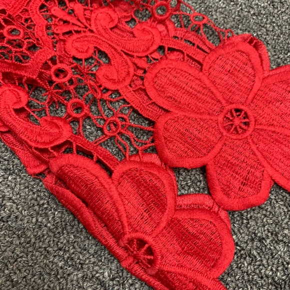 J Gee Red Lace Dress - Picture 2 of 5